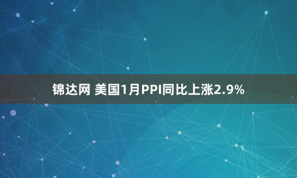 锦达网 美国1月PPI同比上涨2.9%