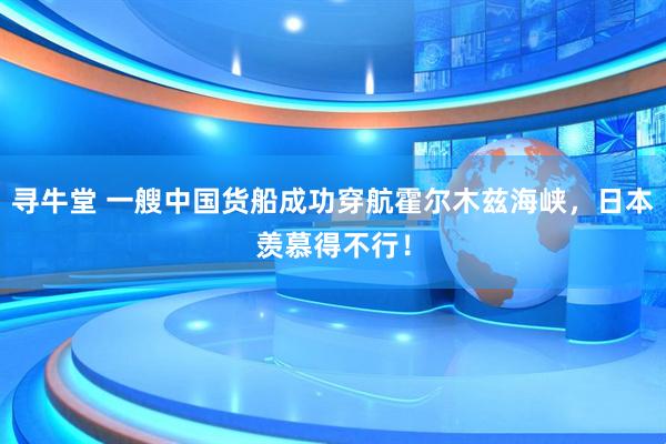 寻牛堂 一艘中国货船成功穿航霍尔木兹海峡，日本羡慕得不行！
