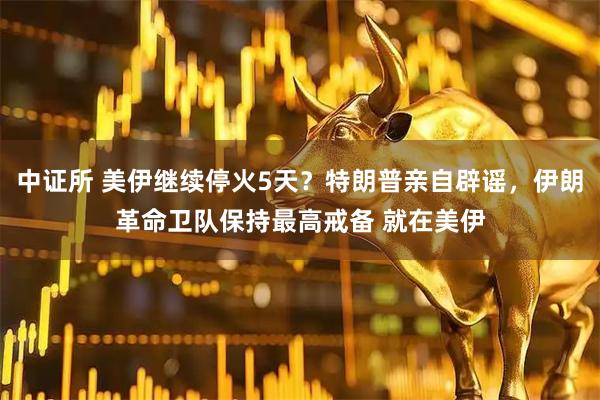 中证所 美伊继续停火5天？特朗普亲自辟谣，伊朗革命卫队保持最高戒备 就在美伊