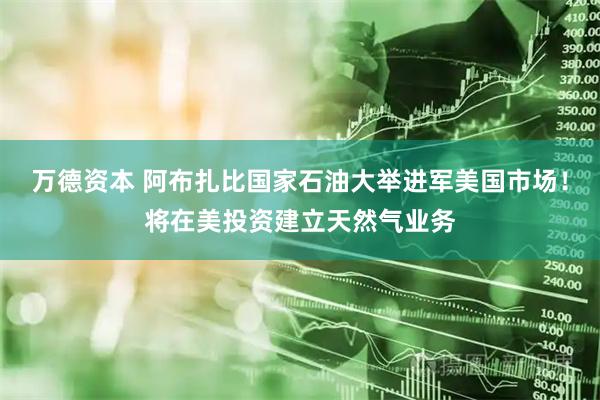 万德资本 阿布扎比国家石油大举进军美国市场！将在美投资建立天然气业务