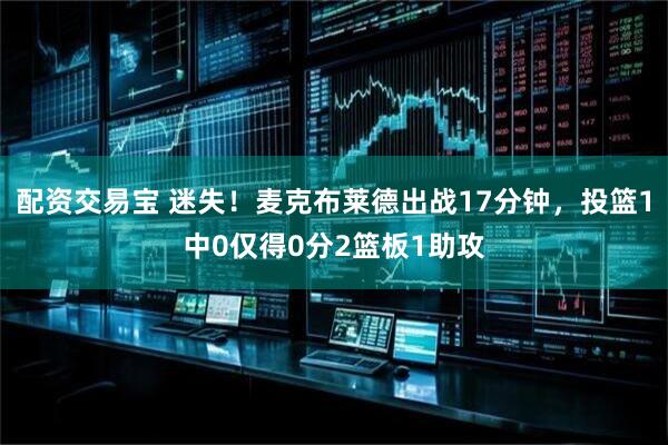 配资交易宝 迷失！麦克布莱德出战17分钟，投篮1中0仅得0分2篮板1助攻