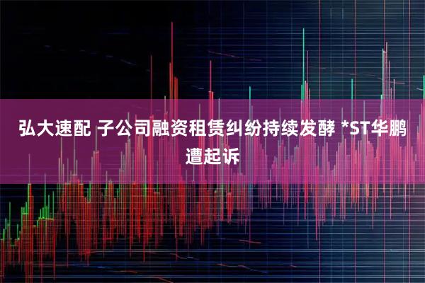 弘大速配 子公司融资租赁纠纷持续发酵 *ST华鹏遭起诉
