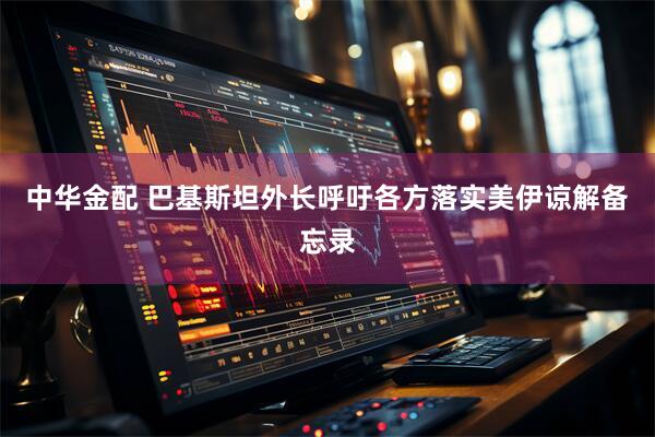中华金配 巴基斯坦外长呼吁各方落实美伊谅解备忘录